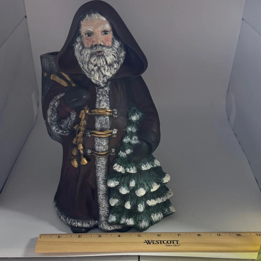 Holiday Santa Figurine with Tree